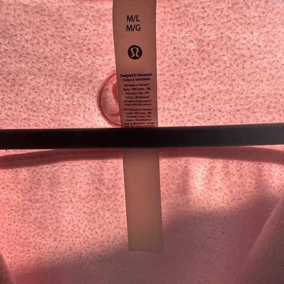 Lululemon Athletica Scuba Oversized Blush Quartz Half Zip - Picture 5 of 6